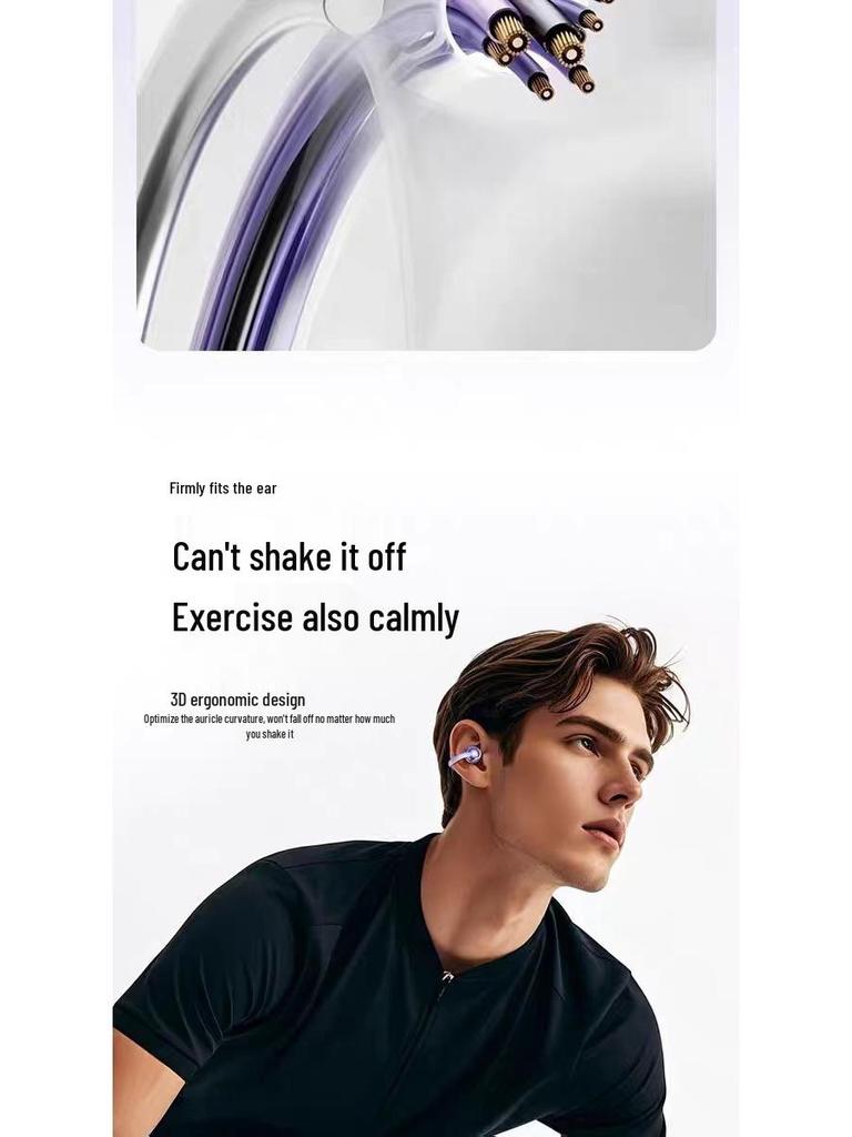2025 M91 Wireless Earclip Bluetooth Headphones: In-Ear, Bone Conduction, Long Battery Life