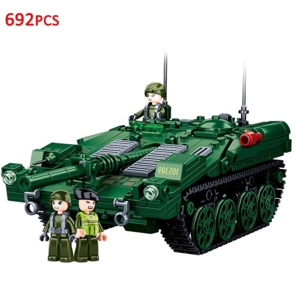 Militär ww2 Kanone Sturmpanzer Kampfpanzer Auto LKW Armee Waffe Bausteinsets Modell König Kinderspielzeug Geschenk