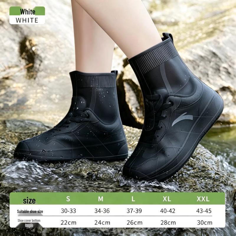 Stivali da Pioggia Impermeabili in Silicone Positive Rain - Calzature Durevoli, Portatili e Antiscivolo per Bambini e Adulti