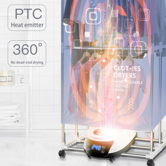 Langlebiger Wäschetrockner, stumm, geräuschlos, hitzebeständig, weit verbreitet