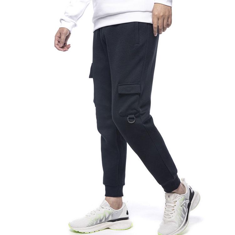 Anta Pocket Loose Knit Cargo Sweatpants Men Bottoms Black 152211324-2