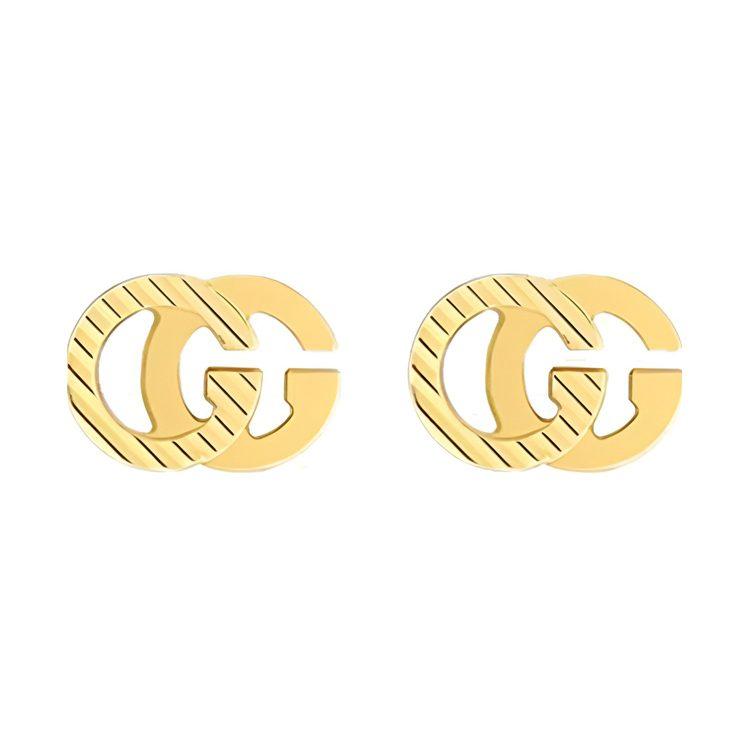 18kt Gelbgold ineinandergreifende G-Ohrringe 652219-J8500-8000