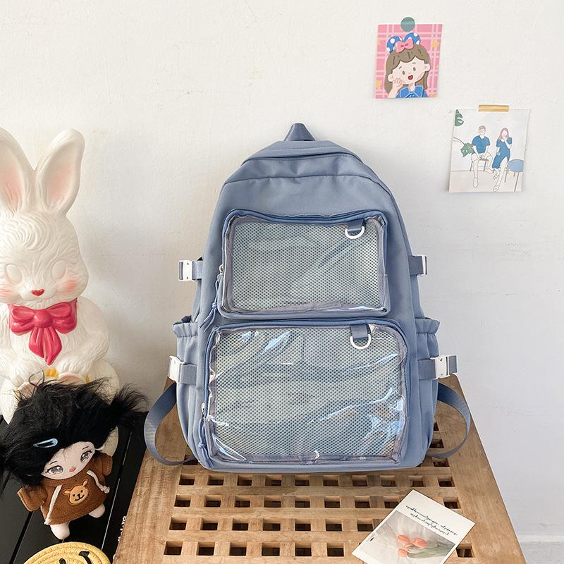 Japanische Kawaii Itabag Damen Neu 2026 Transparenter Rucksack Damen Große Kapazität Ita Rucksack Schultaschen Für College-Studenten JK