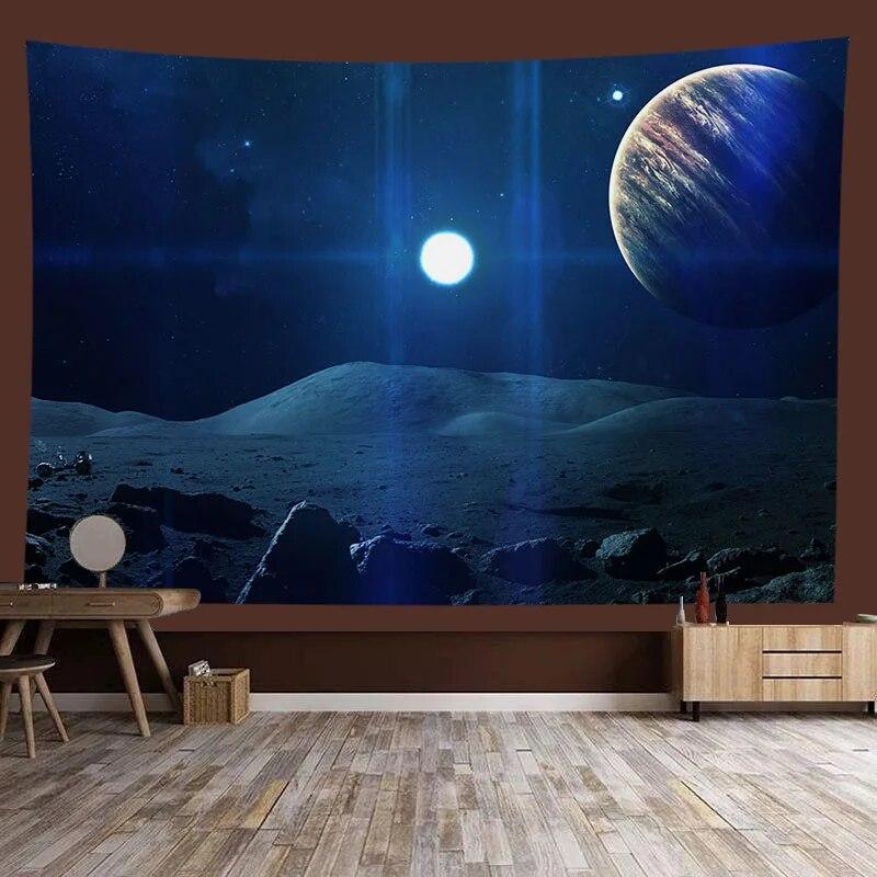Universe Starry Sky Nebula Planet Background Tapestry Background Cloth Room Living Room Home Decoration Hanging Cloth