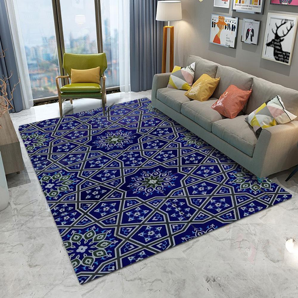 Europa Böhmen Persischer Stil Teppich Wohnzimmer Sofa Schlafzimmer Arbeitszimmer Küche Eingangstürmatte Rutschfest Leichter Luxus Heimdekor Teppich
