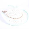 Popular sombrero de vaquero occidental hueco clásico europeo y americano, moda para hombre y mujer, sombrero de paja transpirable para vacaciones, protección solar