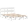 Solid Wood Bed Without Mattress White 135 X 190 Cm Pine Wood