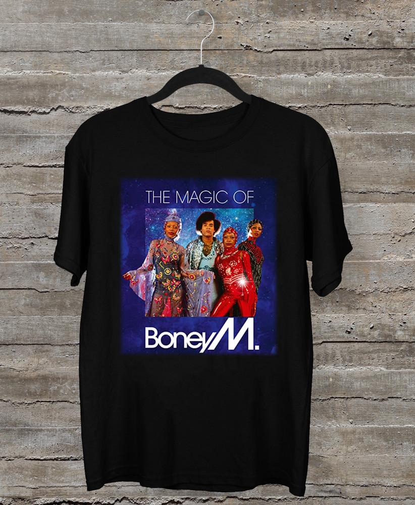 Boney M. - The Magic Of Boney M. Gift For Fan Black  All Size Gift Shirt QQ1260 Unisex T-Shirt XL