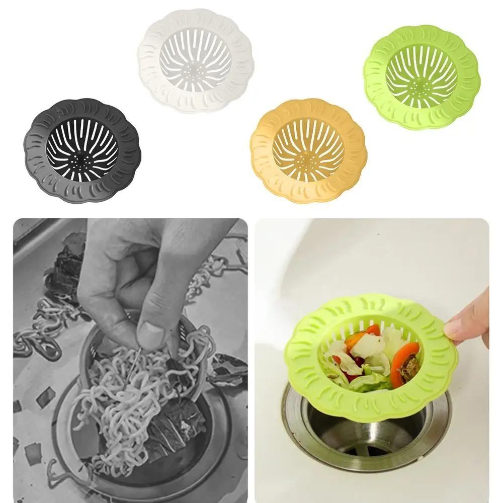 

Easy to Install Floor Drain Covers PP Flower Floor Drain for Home Bathroom Accessories сірий