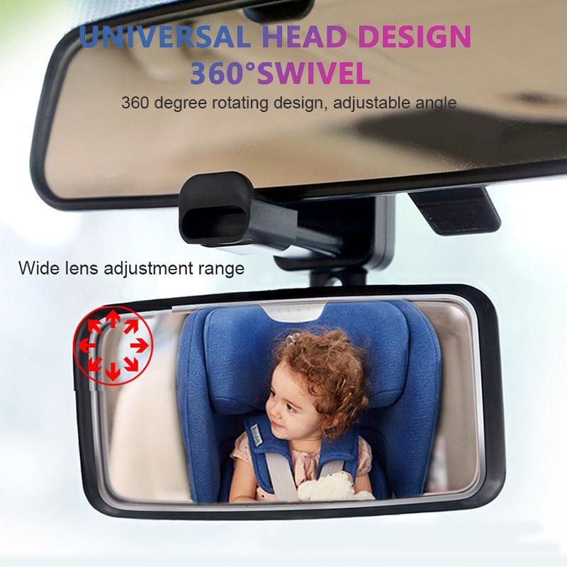 Car Baby Observing Mirror Wide Angle Curve Rearview Baby Mirror 360-Degree Rotation Safe Driving Car Auxiliary Mirror Interior Mirrors6
