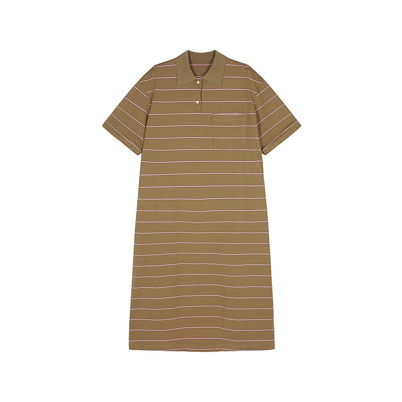 JNBY Summer 2025 Polo Collar Cotton Straight Dress