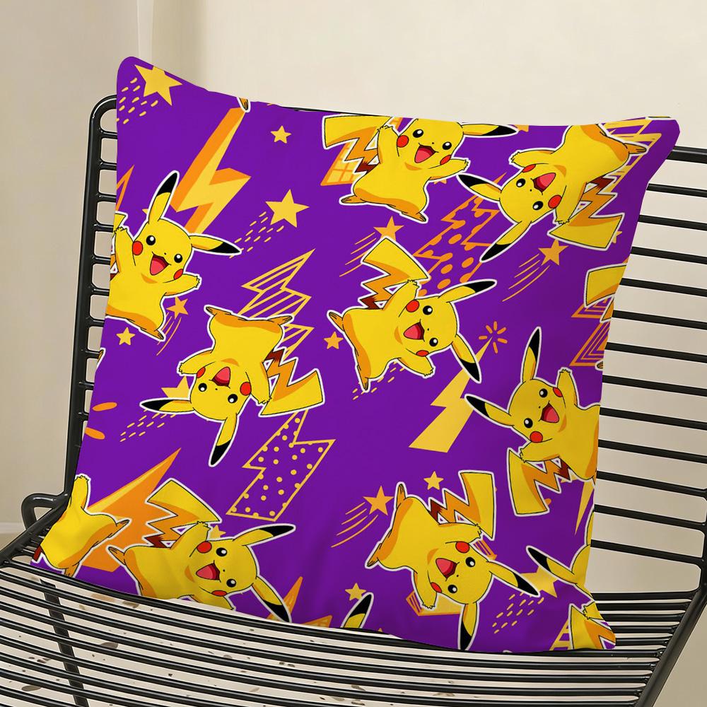 P-Pika Q-Chu Pillow Covers Decorative Cushions For Sofas Personalized Gifts Room Decorating Items Home Decorations Cushion Cover