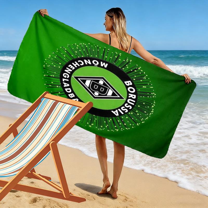 Borussia Print Beach Towel, Large Soft Quick Dry Towel for Beach Camping Swimming