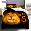 Galatasaray FC Pattern Bedding Home Decoration Birthday & Festival Gift (1 * Duvet Cover + 2 * Pillowcase, Without Core)