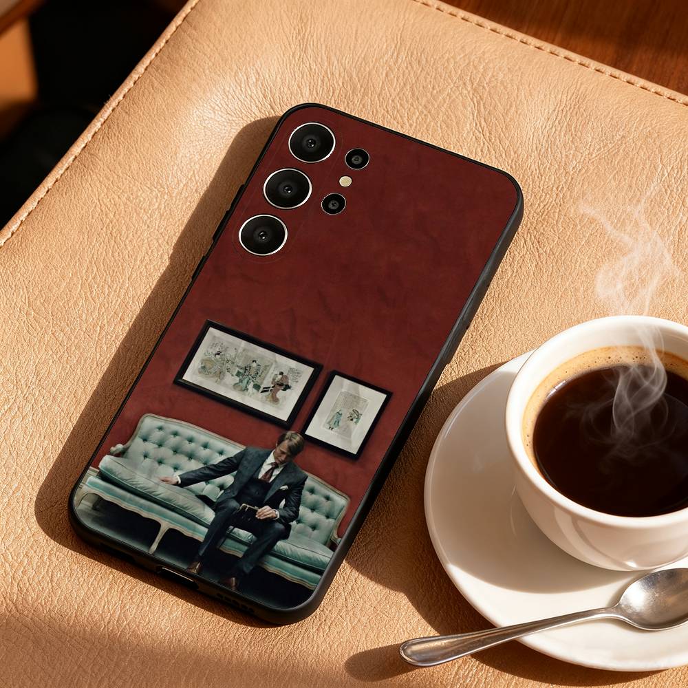 M-Mads M-Mikkelsen H-Hannibal Phone Case For Samsung S26,S25,S24,S21,S22,S23,S30,Ultra,S20,FE,Lite,10,9,Black Cover