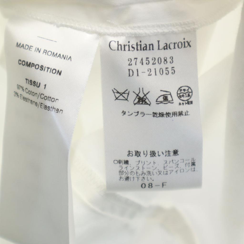Christian Lacroix unused Long sleeve shirt 38 White Tagged Women Used