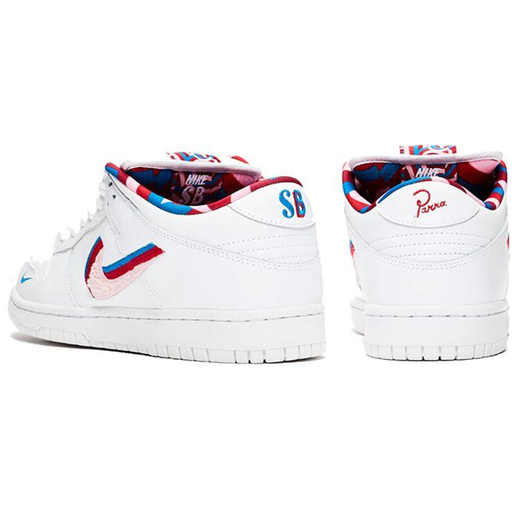 Parra x Nike Dunk Low OG SB QS Sneakers Unisex Bianco Rosa-Rise-Rosso-Ginnastica CN4504-100