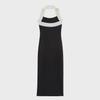 European & American Style Women's Knitted Halter Neck Dress - Fashionable & Comfortable (5584656)
