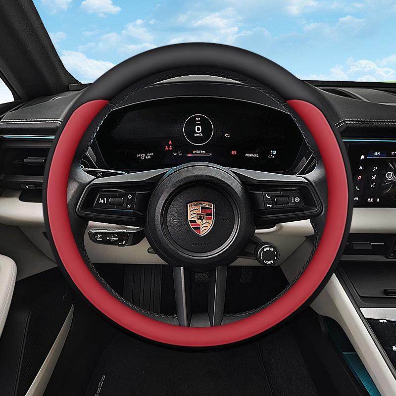 Porsche Steering Wheel Cover for Taycan, Cayenne, Macan, Panamera, and 718 Models