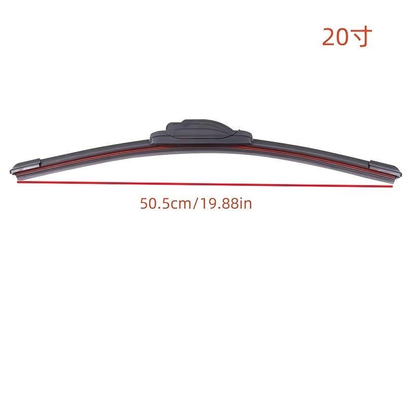 Quiet and Durable 4-layer Wiper Blades 4 Rubber Strips, Windshield Wiper for All Cars