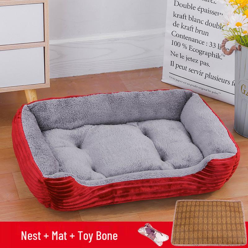 Winter Warm Pet Nest for Dogs & Cats - Available in Large & Small Sizes