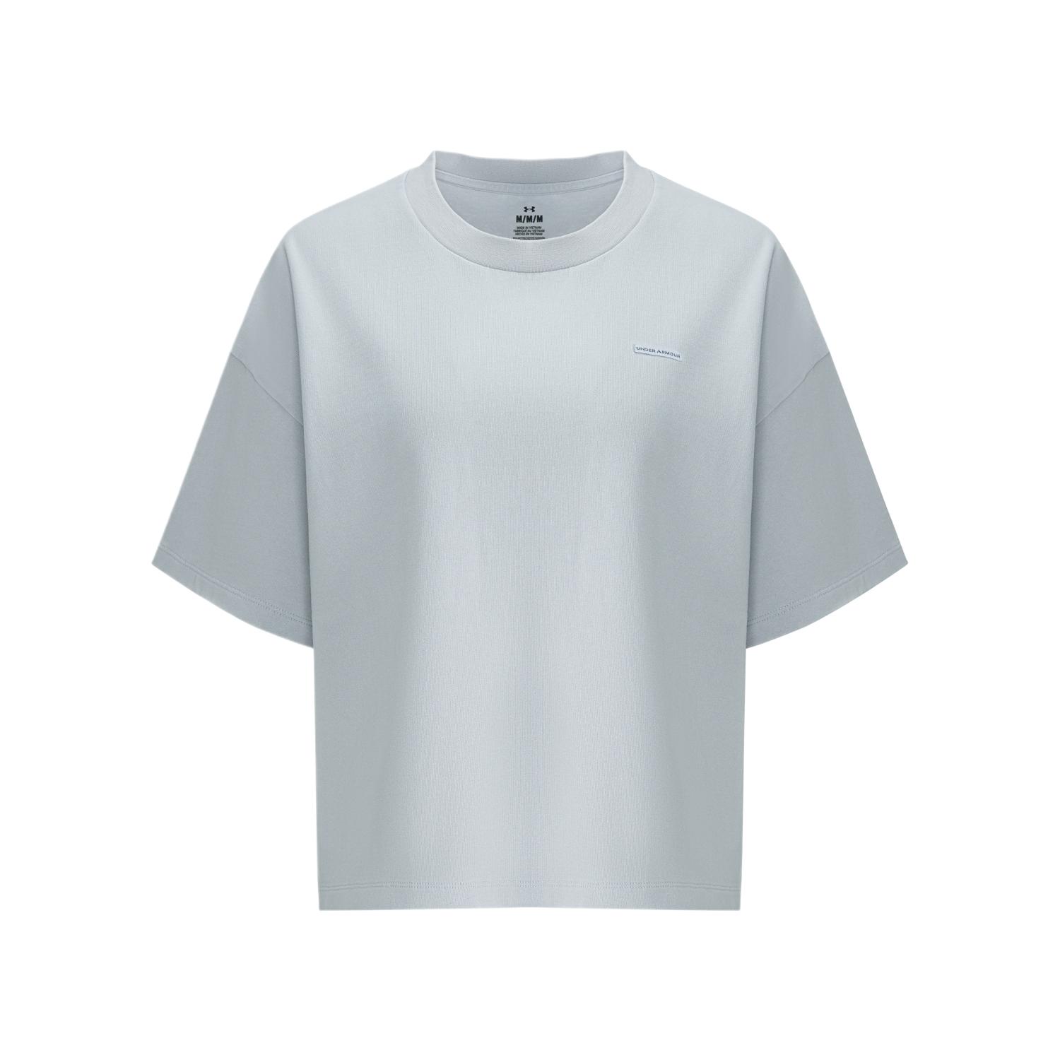 Under Armour Round Neck Short Sleeve Solid T-Shirt Women tops 6020001-011 M