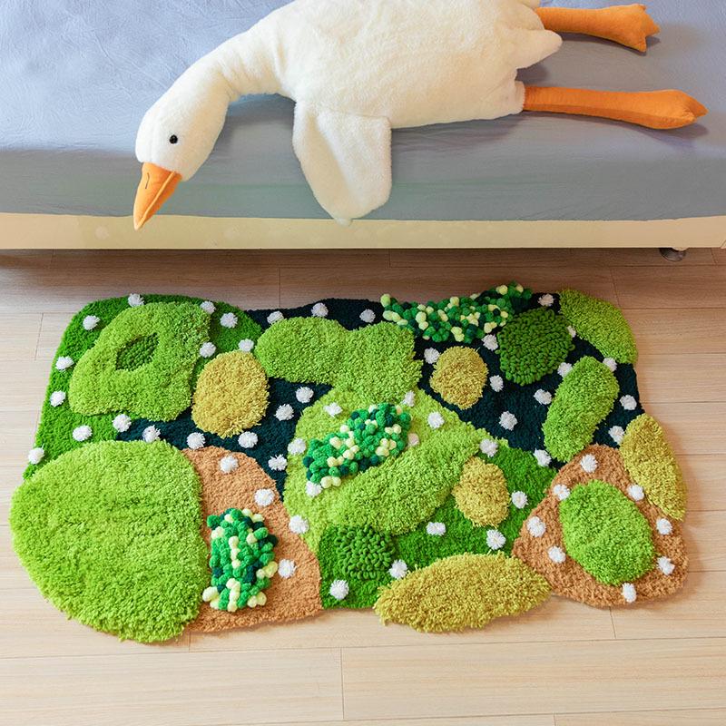 Moss Coaster Rug Kit: Beginner-Friendly Mori Style Doormat Gift Set