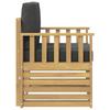 2 Piece Outdoor Sofa Set Polyester White and Anthracite
