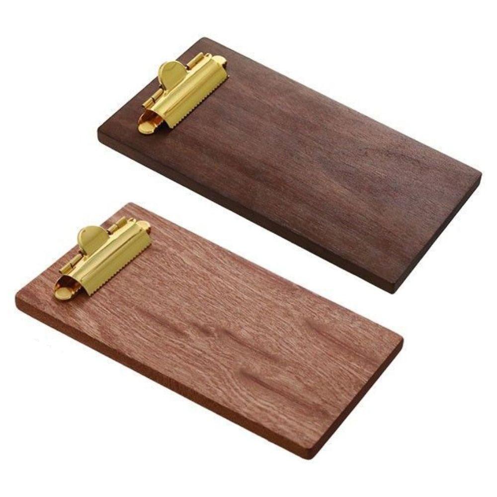 Universal Receipt Holders Multifunctional Wooden Menu Holder Memo Menu Clip  Office Supplies