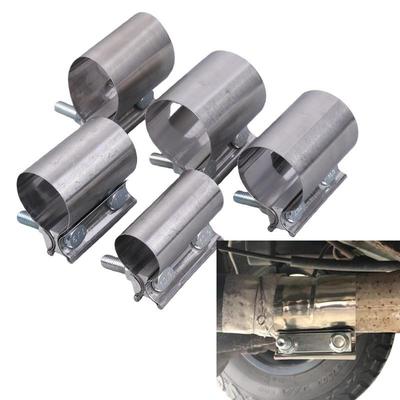 1Pcs Strong Stainless Steel Exhaust Pipe Clamp - 40/45/50/53/55/57/60/63mm Universal Connection Hoop Car Accessories