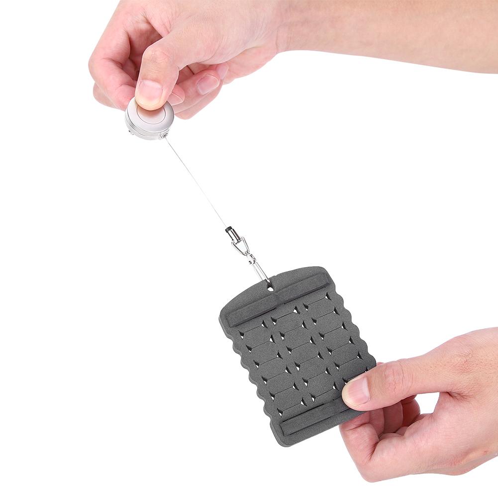 Fish Hook Storage Foam with Expansion Buckle Fly Fishing Bait Hanging Board Accessory