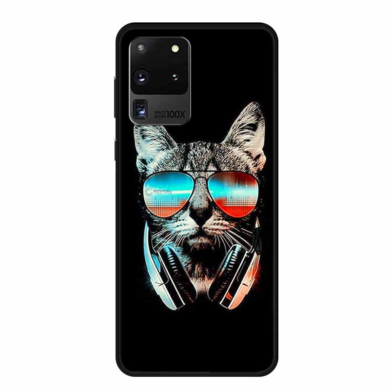 For Samsung S20 Ultra 5G Phone Cases Animals TPU Soft Silicone Back Cover for Samsung Galaxy S20 Ultra LTE 5G Funda Bumper Coque