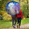 1pc Moonlit Forest Automatic Folding Umbrella, Heavy Duty 8 Rib Iron Frame,  Suitable for Travel, Daily Use, Birthday, Decor Gift  39