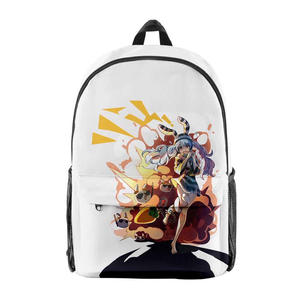 Classic HOLOLIVE VTuber Usada Pekora pupil Bookbag Notebook Backpacks 3D Print Oxford Waterproof Boys/Girls Travel Backpacks