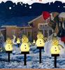 Solar-Powered Outdoor Christmas Snowman String Lights - Waterproof Festive Patio Decor