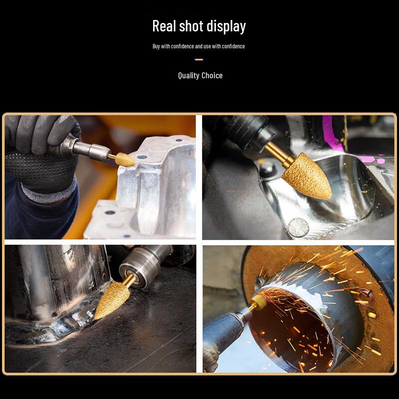 Bullet-Shaped Diamond Brazing Grinding Head