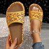 Women's Large Size Slippers Women's Summer Wear New High-end Platform Sandals Sequin Women's Slippers