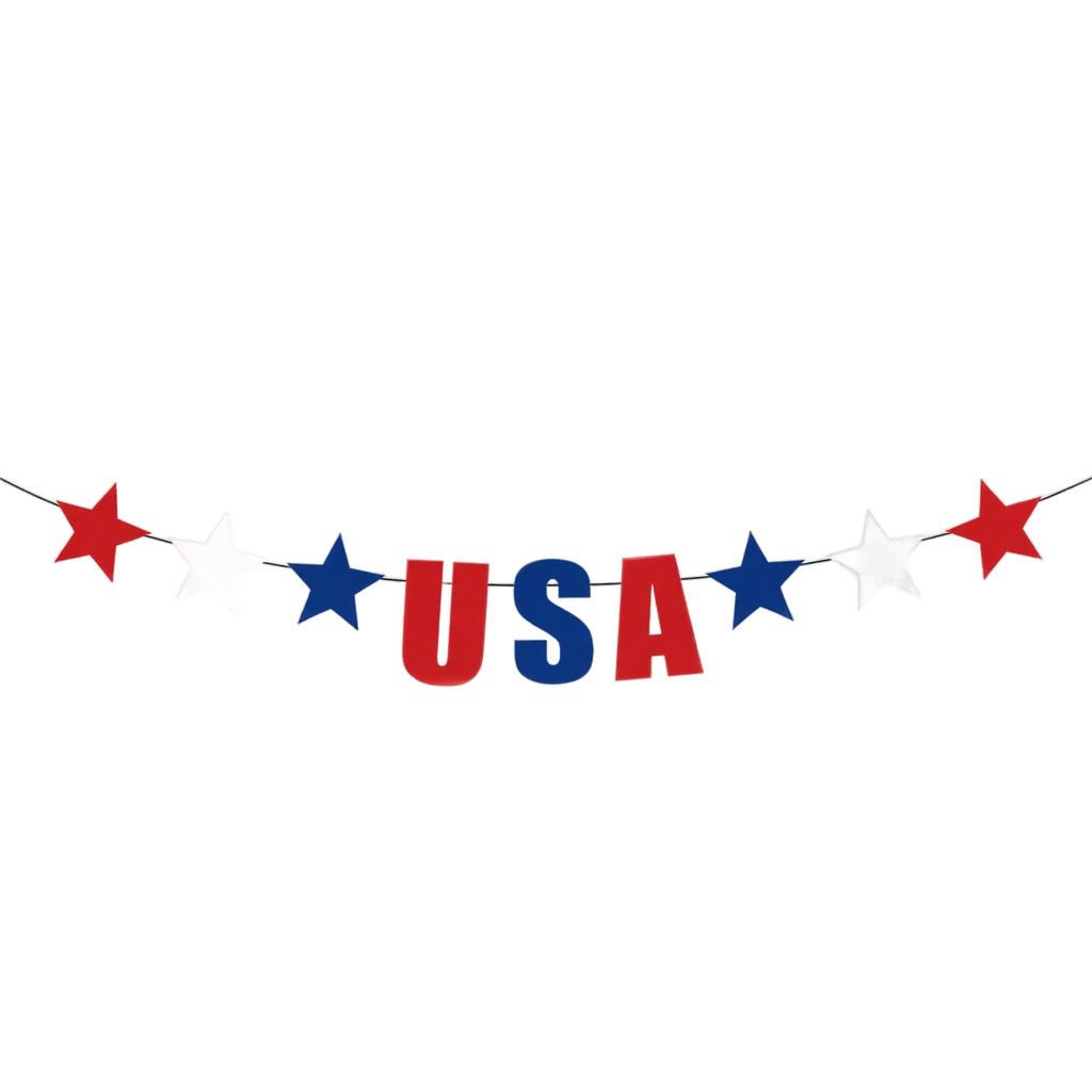 Independence Day Party Decoration Bunting Banners and Flags for Outdoor Indoor Celebration