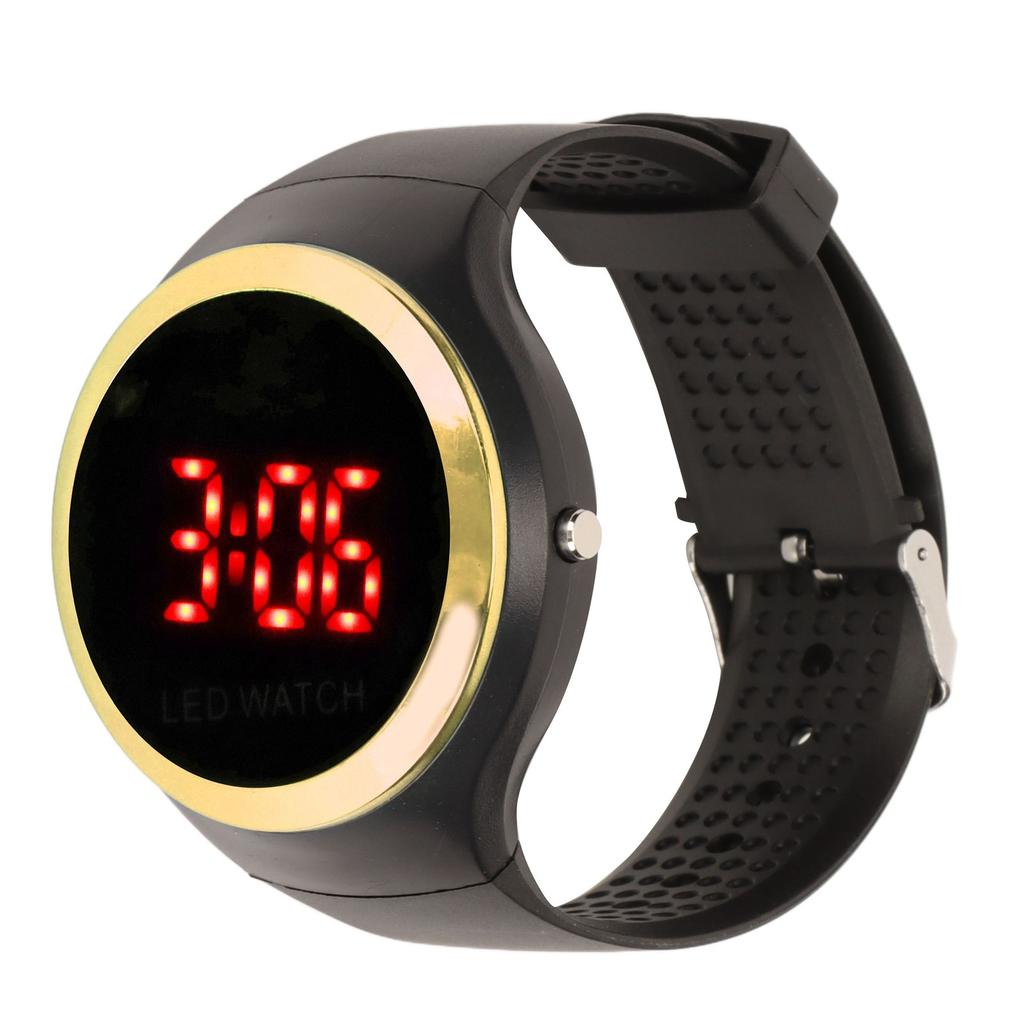 Children Digital Watch Student Fashionable Red LED Outdoor Sports Watch Birthday Gift for Daily Life Gold