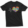 Autism Love Heart Cardio Tee Shirt