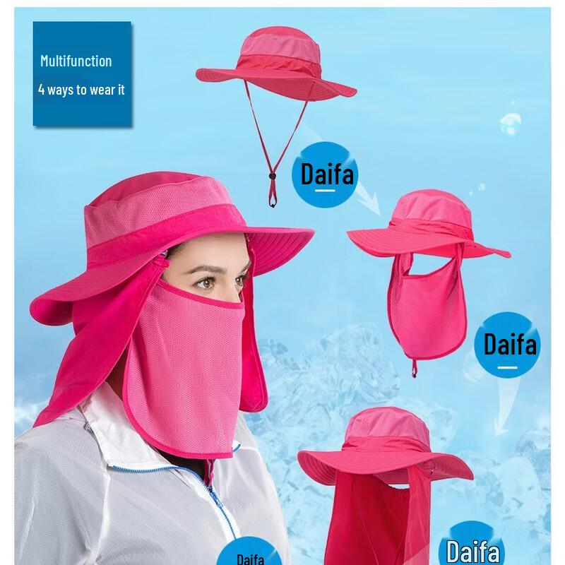 Detachable Outdoor Sun Protection Fisherman Hat