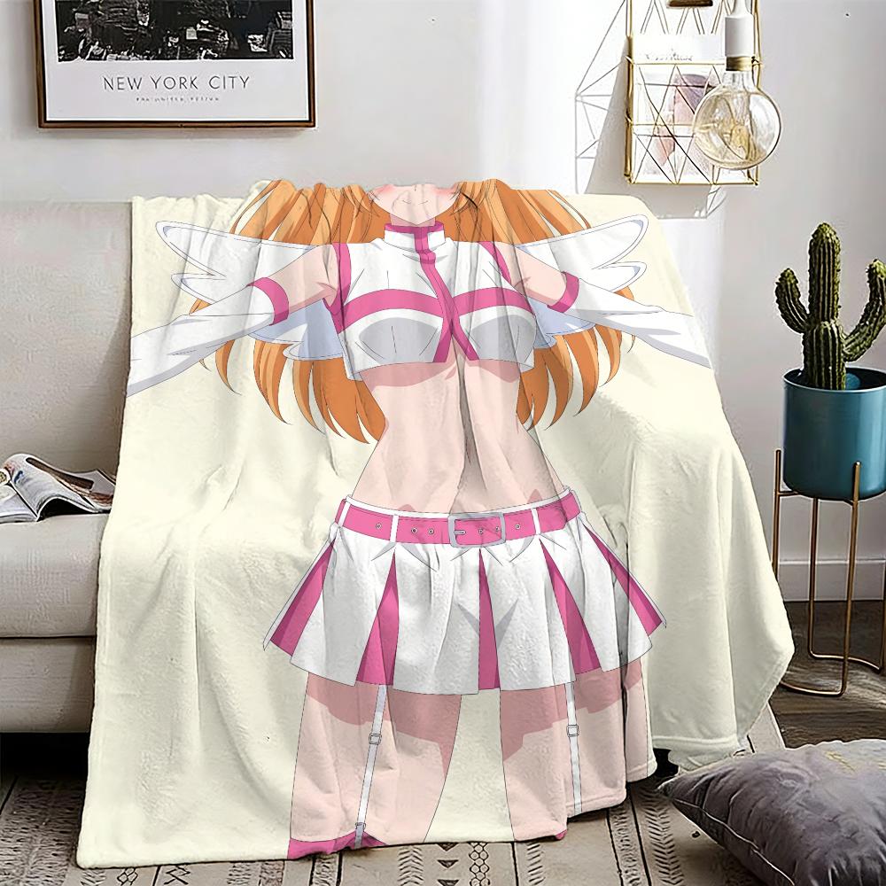 Anime 2.5 Dimensional Seduction Throw Lightweight 240g Flannel Blanket Soft Skin-friendly for Summer Cooling