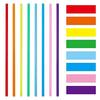 Reikoeppy 1000pcs 10.3 inch Disposable Plastic Straws, Extra Long, Assorted Bright Colors for Party Use