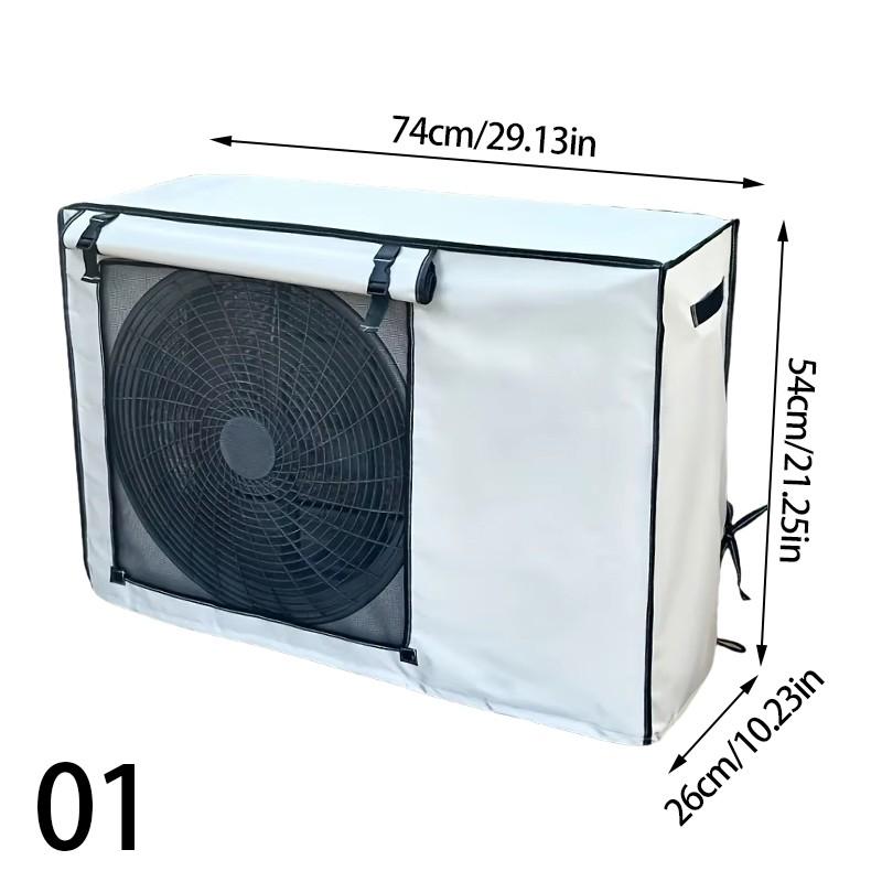 Silver Air Conditioner Cover Multisize Dustproof Air Conditioner Protective Sun Protective Unit Universal AC Washable Cover