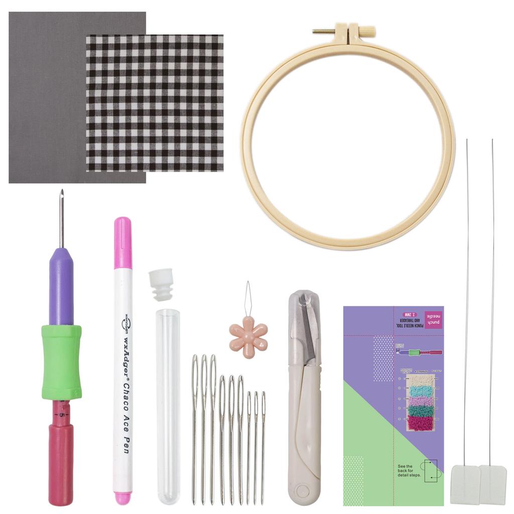 2,2 mm Stickwerkzeug Durchstichnadel Stickwerkzeug Magischer Sticknadelstift Webwerkzeug Strick-Nähwerkzeuge für DIY-Teppich
