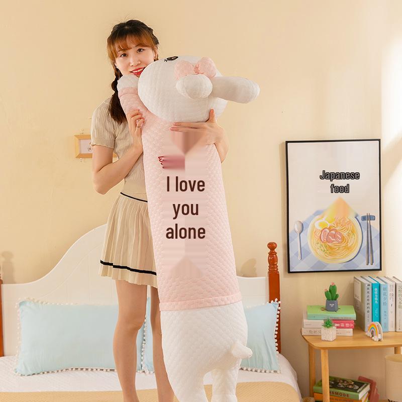 

Длинная плюшевая кукла-подушка в виде кролика - Дизайн для пары, Идеальный подарок для девочек, Большая игрушка для сна 70cm [1kg]