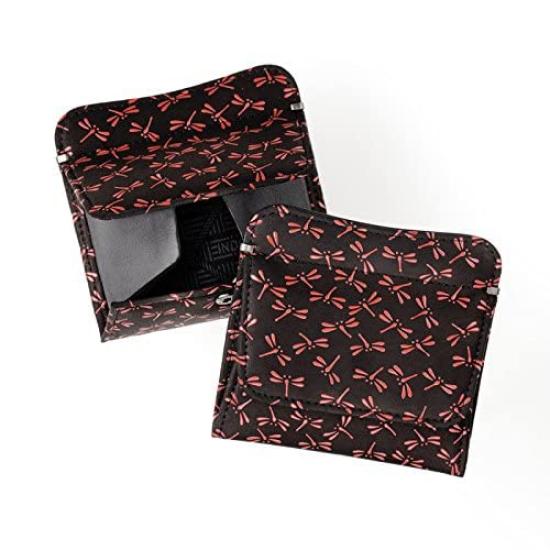 Genuine leather with card coin purse with four sides open background x red Genuine coin leather Respect for the Aged 60th made in Japan delivery