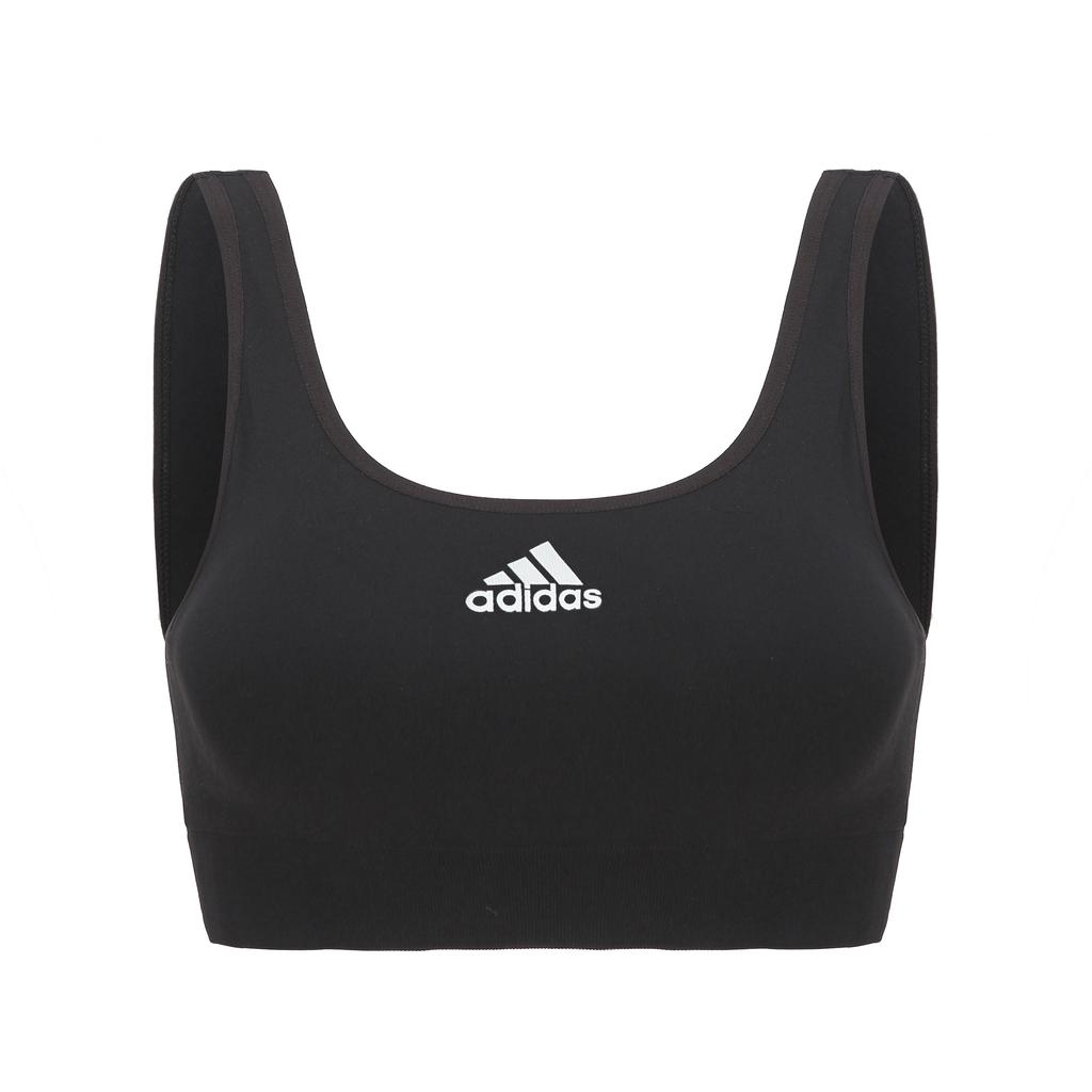 adidas Lightweight Sleeveless Bra Without Padding Soft Skin-Friendly Pullover Easy To Remove Womens 1 Piece Women Underwear Black 4A7H11-000