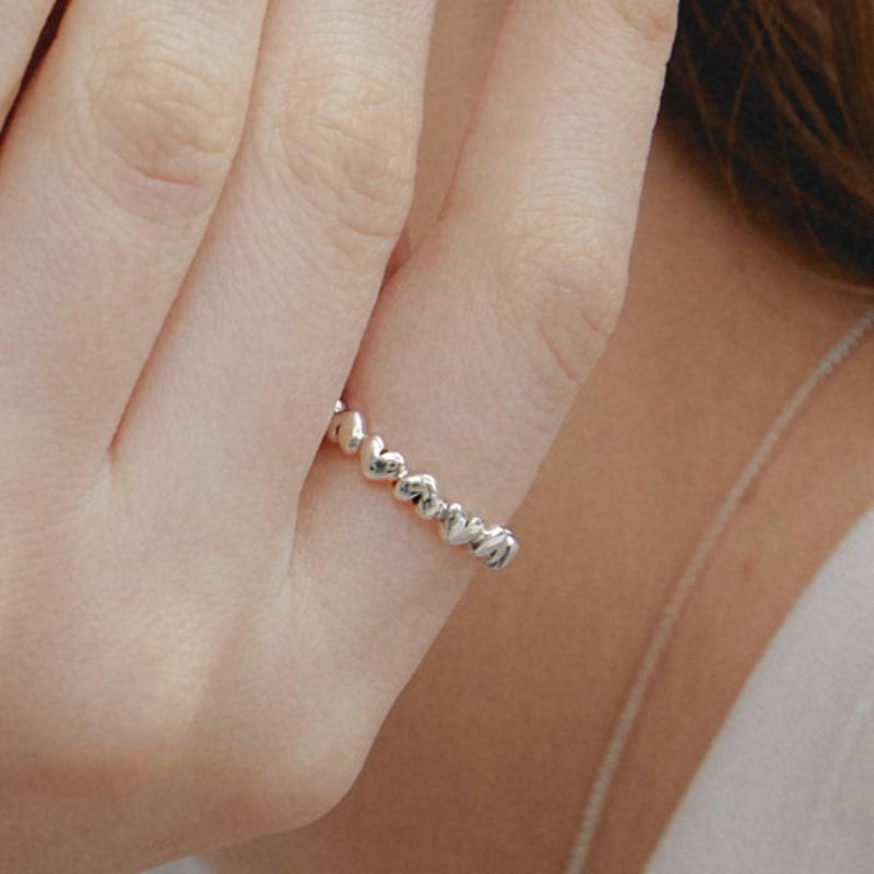 GETMEBLING [SILVER925]Hearts Ring