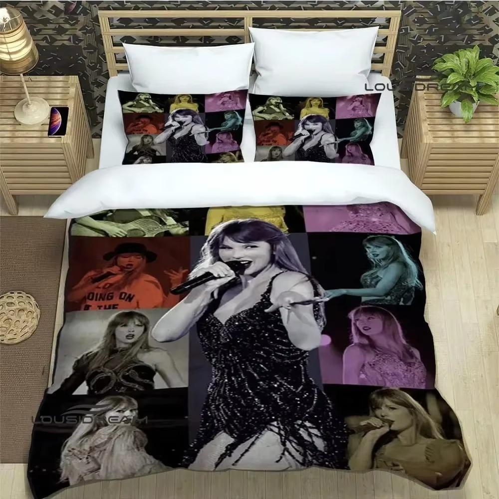 

Comforter Singer T-Taylor-Swifts Bedding Sets Exquisite Bed Supplies Set Comforter Set Bedding Set Luxury Birthday Gift Comforter (quilt)-EU Single(135*200cm)3pcs